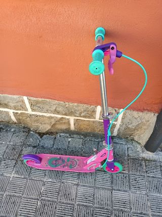 Patinete infantil Oxelo rosa y morado