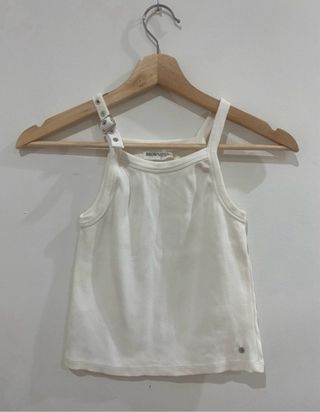 Top tirantes Brownie blanco talla XS.