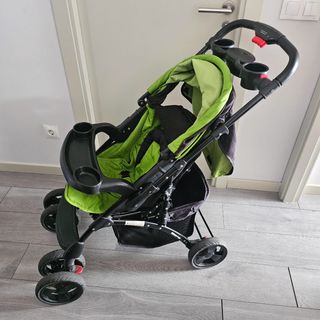 Carrito de bebé reversible Cochecito verde