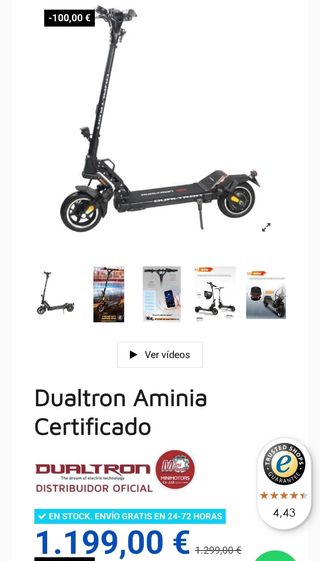 Dualtron Mini Edición Limitada Patinete Eléctrico