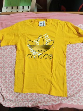 Maglia Adidas Gialla con Logo