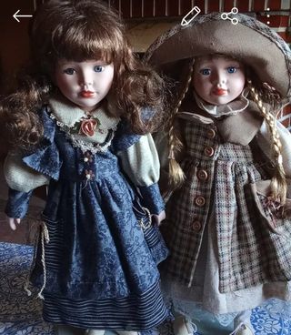 Muñecas Vintage Porcelana