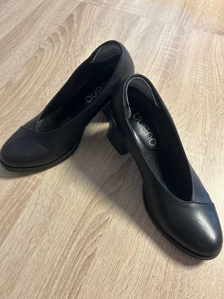 Zapatos de salón Bueno piel negros talla 37