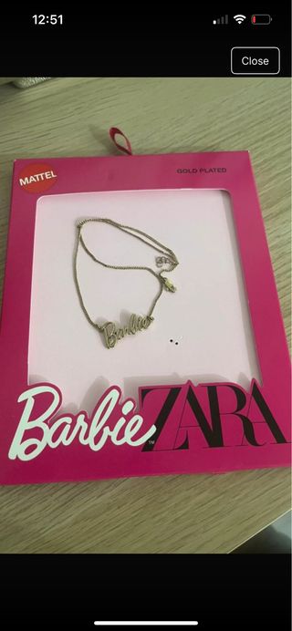 Collar Barbie Zara Dorado
