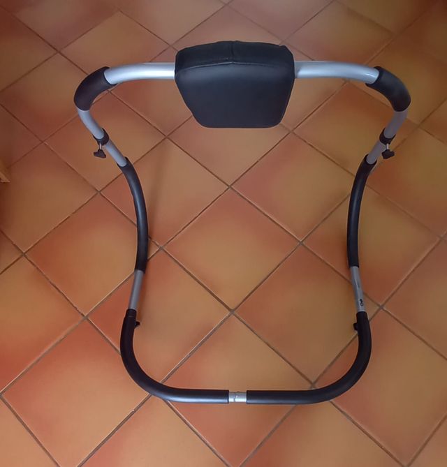 Balancín Abdominales Negro y Plata