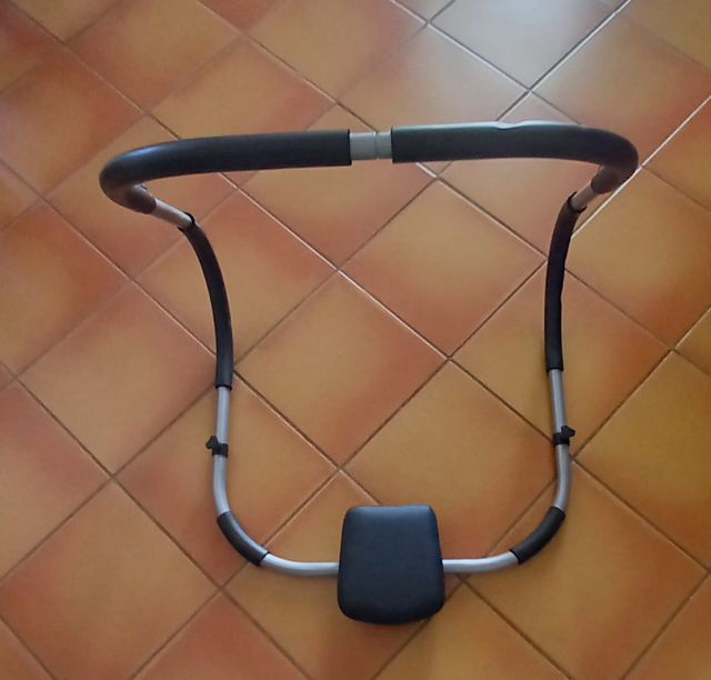 Balancín Abdominales Negro y Plata