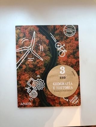Libros Geografía e historia Anaya 3 ESO