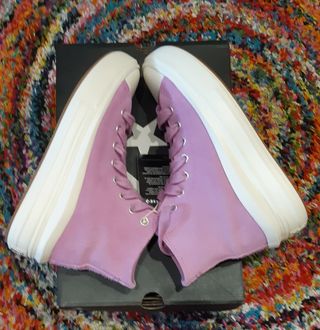 Zapatillas Converse Move-Hi de piel color lila-39