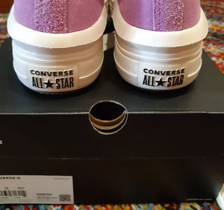 Zapatillas Converse Move-Hi de piel color lila-39