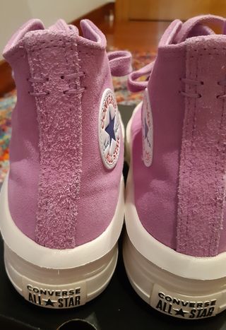 Zapatillas Converse Move-Hi de piel color lila-39