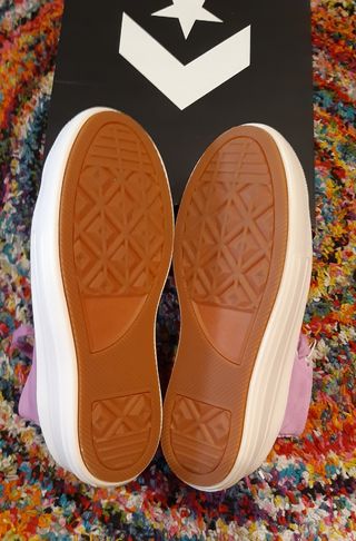 Zapatillas Converse Move-Hi de piel color lila-39