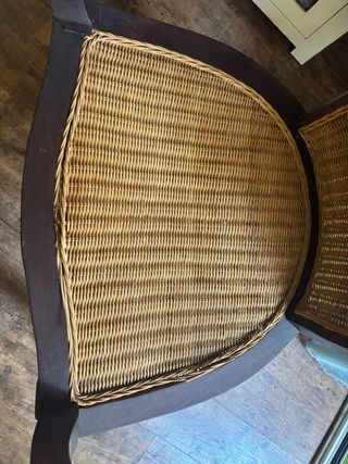 Sillón de Teka con Rattan