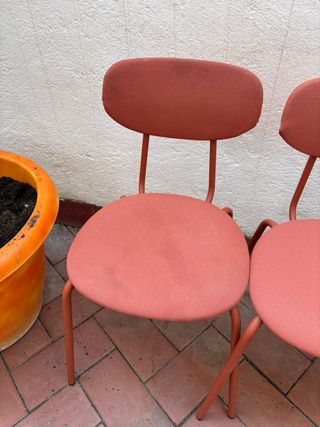 4 Sillas Comedor Suaves IKEA Naranja