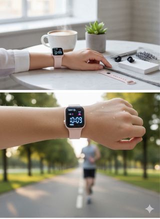 Orologio Smartwatch Digitale Rosa