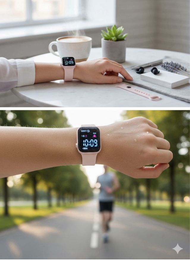 Orologio Smartwatch Digitale Rosa