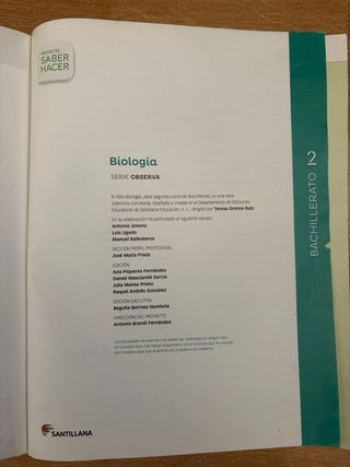 Biología: Libro