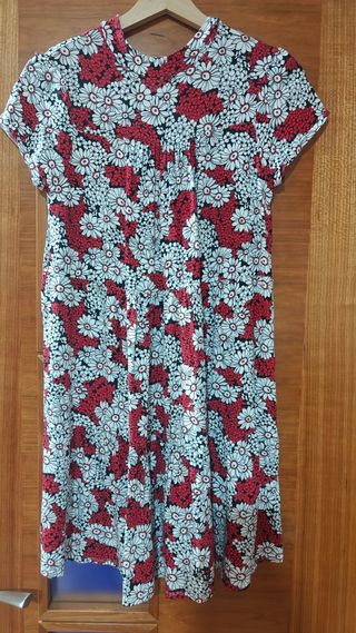 Vestido estampado floral Suite Blanco Talla S