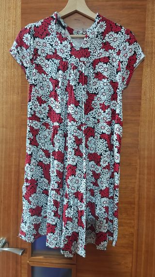 Vestido estampado floral Suite Blanco Talla S