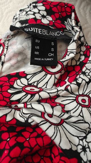 Vestido estampado floral Suite Blanco Talla S