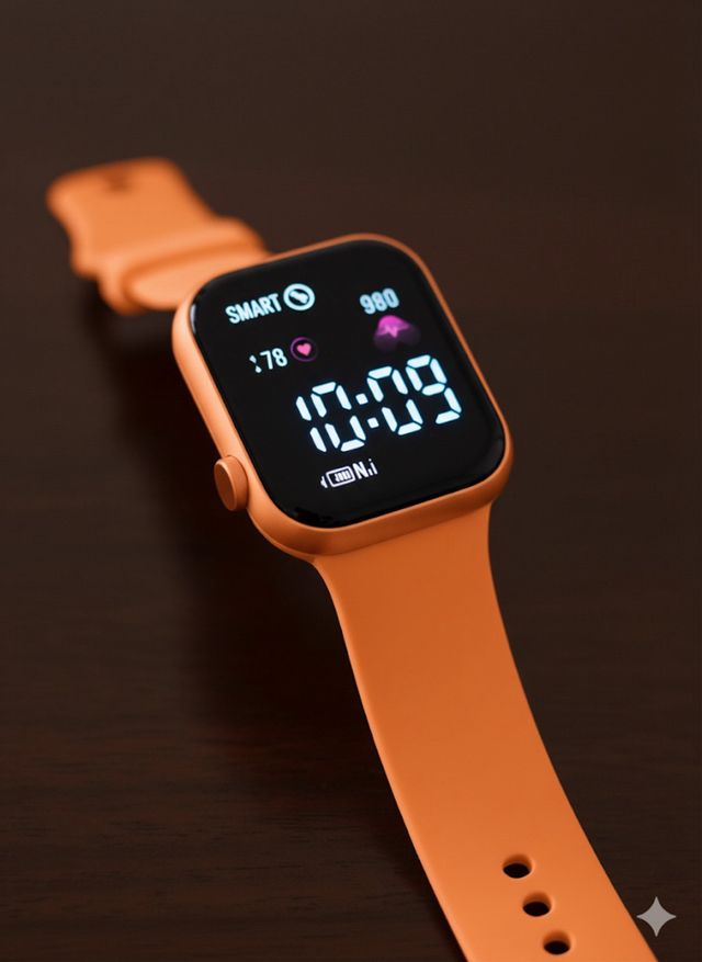 Orologio Digitale Arancione