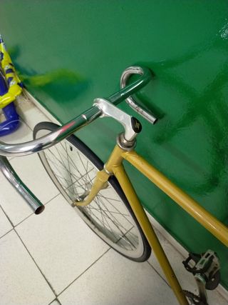 Bicicleta Fixie Dorada