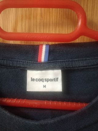 Sudadera Le Coq Sportif azul y blanca Talla M