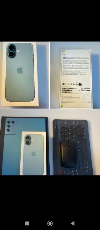 iPhone 16 azul + Tablet Android 13