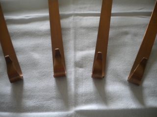 4 MESTOLI ANTICHI IN RAME PURO DA COLLEZIONE