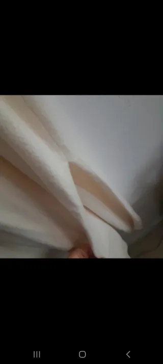 Vestido lana & Other Stories beige/ crema midi