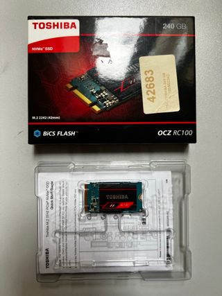 SSD NVMe Toshiba 240GB RC100 + Adaptador