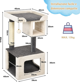 Tiragraffi per Gatti Piccoli, Tiragraffi Gatto con