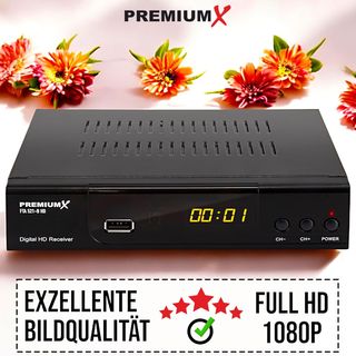 ✨ - PremiumX Receptor de Satélite HD 521 FTA Recep