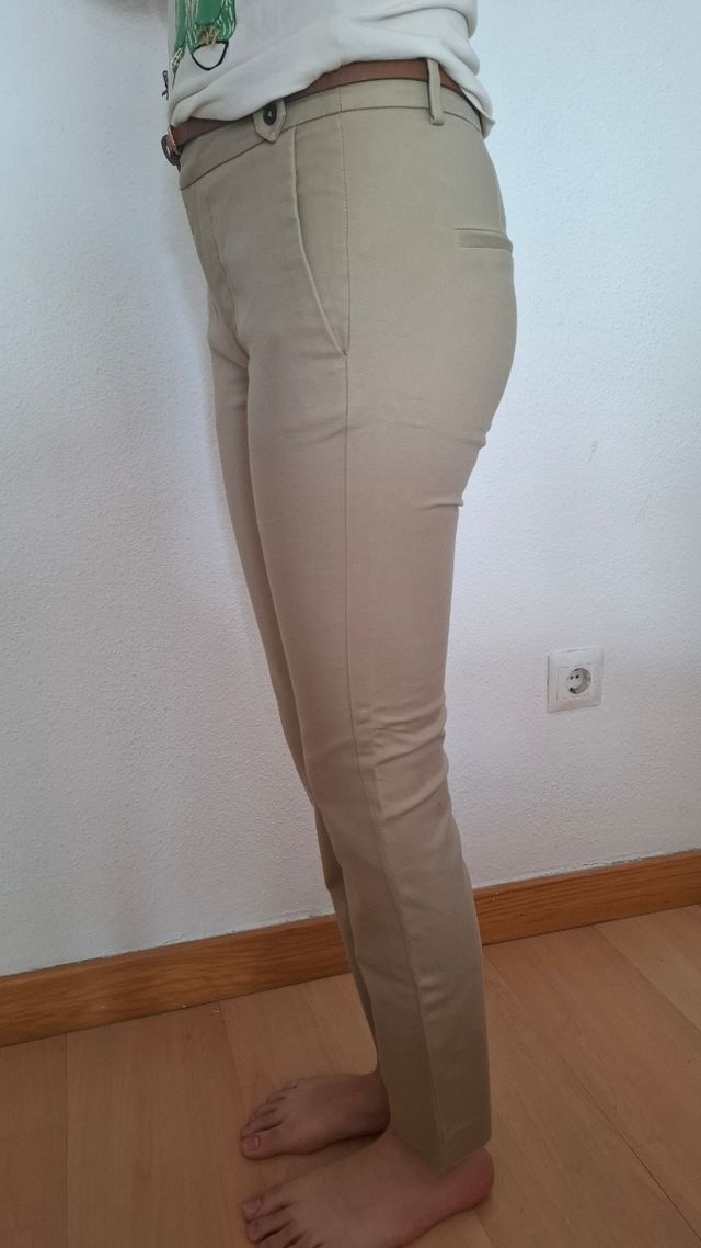 Pantalón Zara Beige Talla M