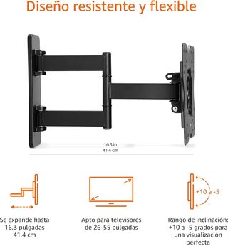 ✨ - Amazon Basics Soporte de pared giratorio incli