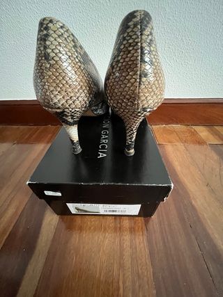 Zapatos Purificacion Garcia Piel Serpiente