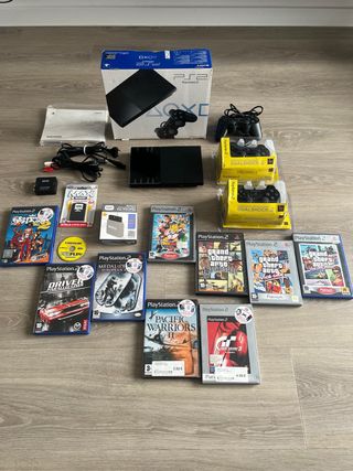 Consola PlayStation 2 Negra + Accesorios