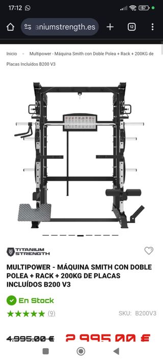 Multipower Smith Rack 200kg 