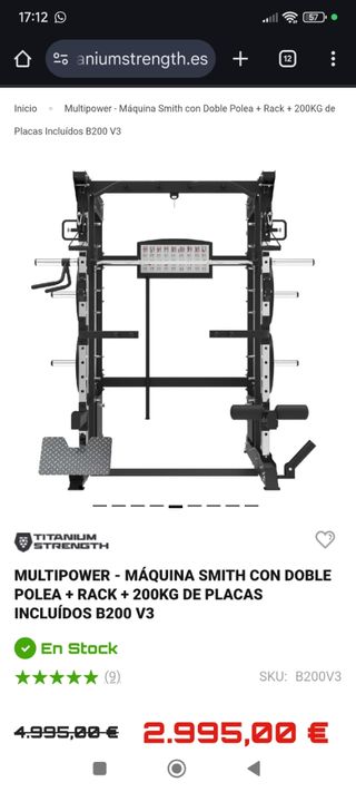 Multipower Smith Rack 200kg 