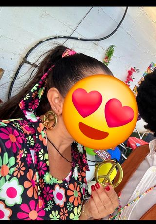 Disfraz Hippie Multicolor Talla Única
