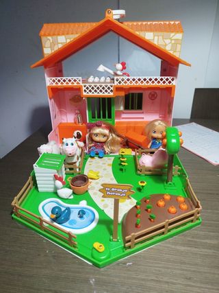 Granja Barriguitas con 2 muñecas