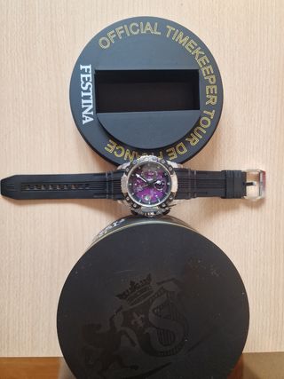 Reloj Festina Chrono Bike Morado y Plateado