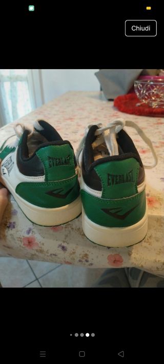 Scarpe da ginnastica Everlast bianche e verdi