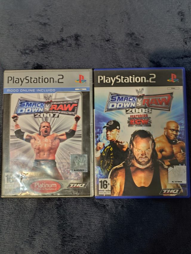 Pack PS2 Smackdown vs Raw 2007 y 2008