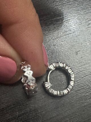 Aros Plata S925 mide 1,5 cm 