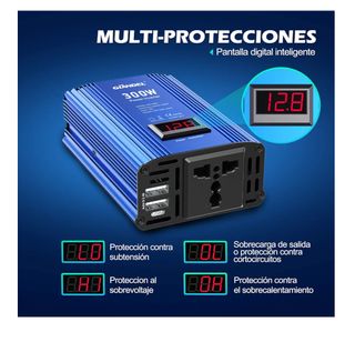Inversor de corriente para coche GIANDEL 300W