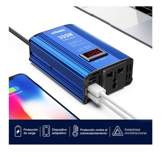 Inversor de corriente para coche GIANDEL 300W