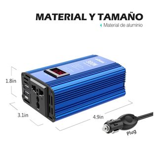 Inversor de corriente para coche GIANDEL 300W