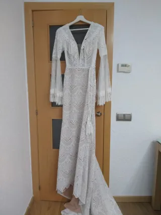 Vestido Novia Ariamo Encaje Boho