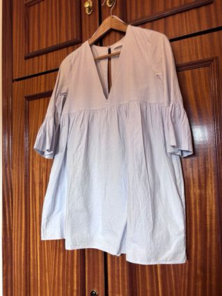 mono- Vestido Zara azul
