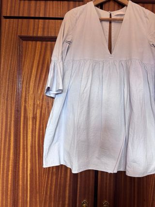 mono- Vestido Zara azul
